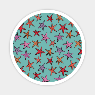 Starfishes in tropical water Magnet